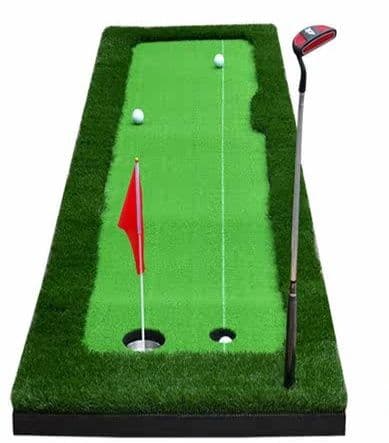 ゴルフ練習器具 室内用本格仕様パター練習マット旗付きセット