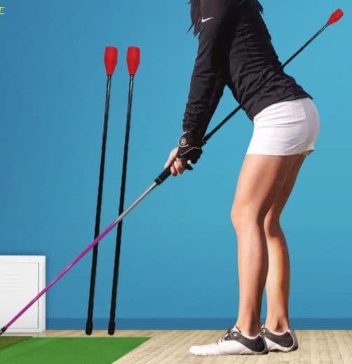 ゴルフ練習器具 切れ角度矯正棒式スイングトレーナー