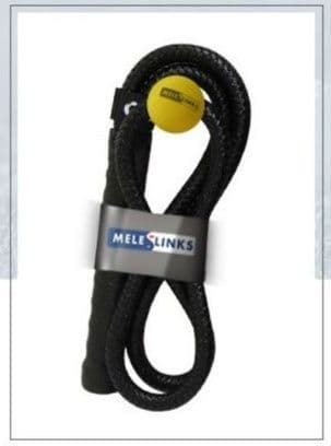 ゴルフ練習器具 球付き軌道矯正ロープ式スイング練習器