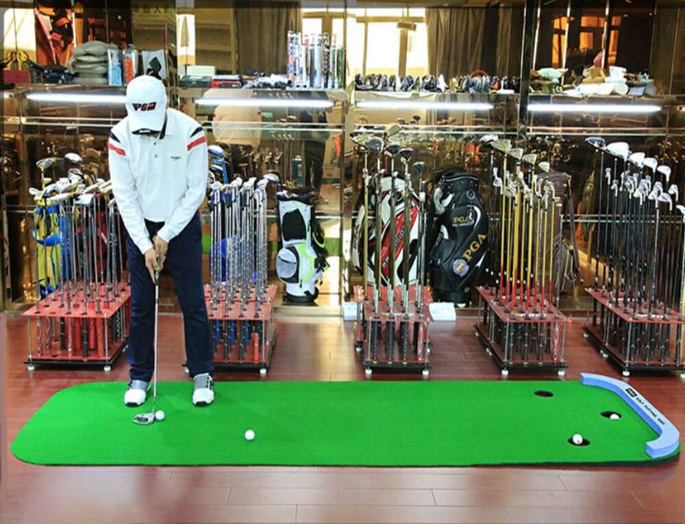 ゴルフ練習器具 室内用ゴルフパター練習マット三メートル大型練習器具