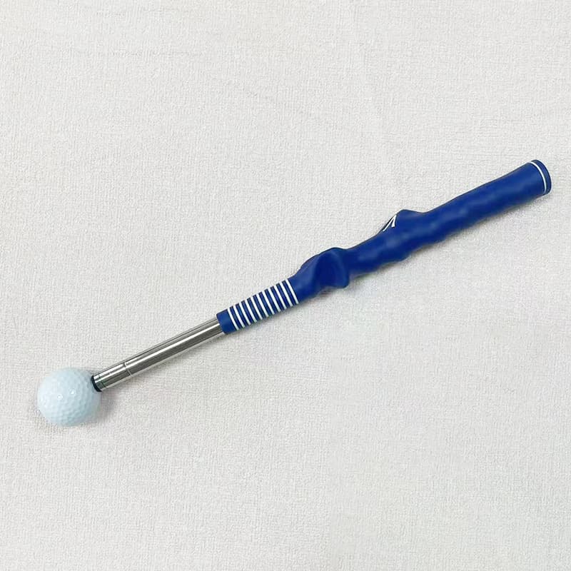 ゴルフ練習器具 握り方改善グリップ付き室内素振り練習棒