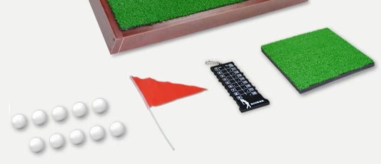 ゴルフ練習器具 三段階穴付き傾斜台アプローチ練習用マット