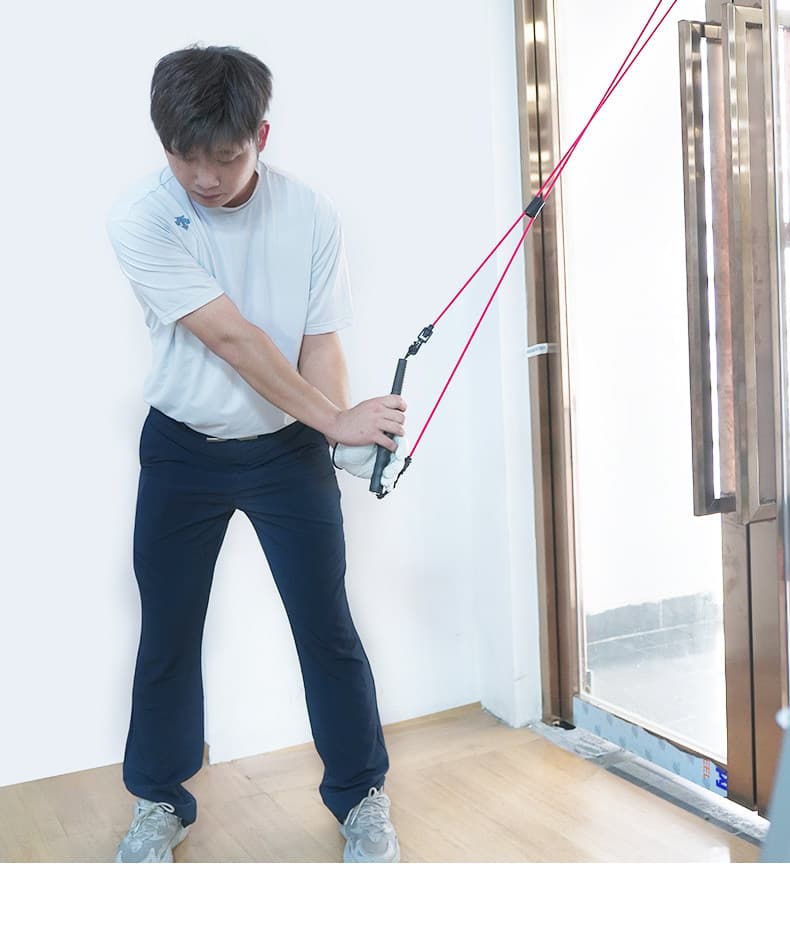 ゴルフ練習器具 腕軌道矯正用柔軟負荷トレーニングチューブ